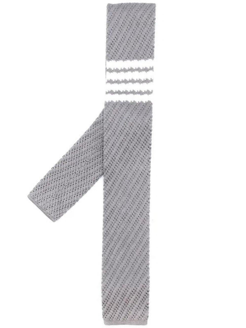 NWT $300 Thom Browne Silk 4 Bar Knit Tie Made In Italy. Yours For?